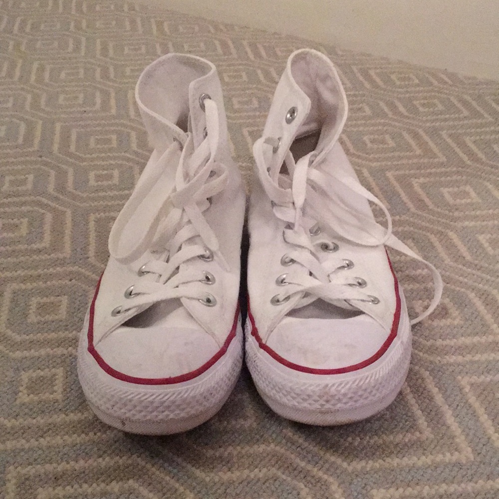 white converse high tops